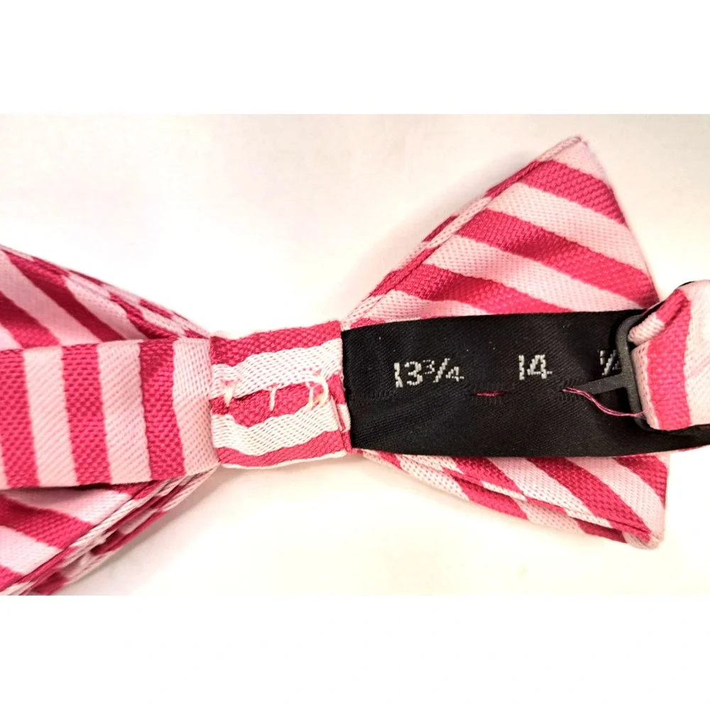 Lot Of 3 Bow Ties Striped Animal Print Gingham Check Fun‎ Novelty Tie